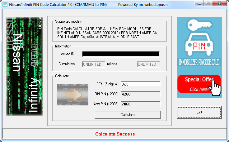 2012 kia vin to pin calculator